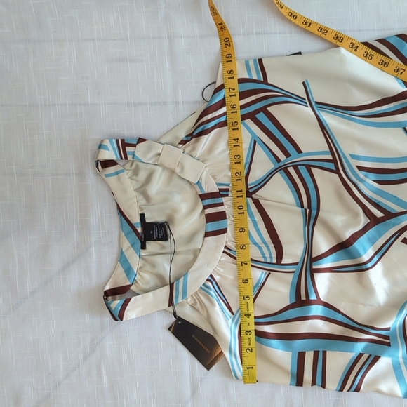 BCBGMAXAZRIA sleeveless shift dress with bow NWT - Picture 7 of 10